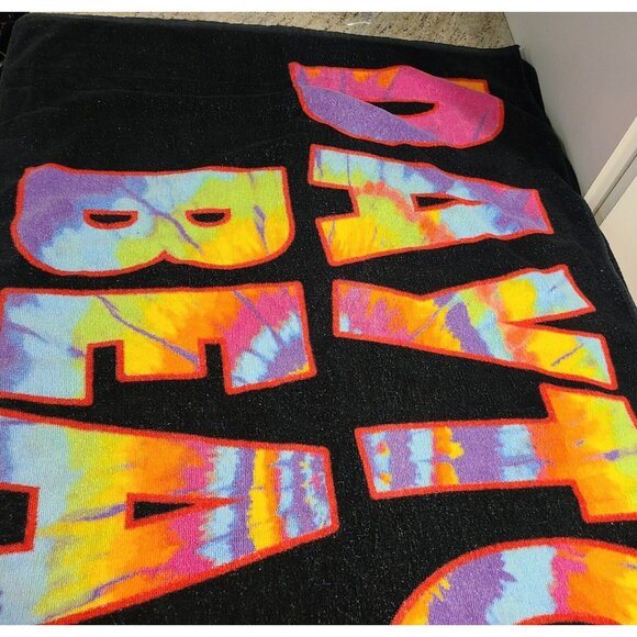 Lot of 2 Vintage Daytona Beach Tie Dye Terry Beach Towel 53x27 - Picture 4 of 14